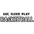 thumbnail image 2 of VWAQ Eat Sleep Play Basketball Wall Decal Sports Wall Quote Saying Athletics Boys Room Decor Mural Stickers Basketball Sayings, 2 of 2