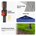 thumbnail image 2 of Ainfox 12x12 One-Push Pop up Canopy Tent with Transparent PVC Sidewalls,Instant Outdoor Shade Gazebos with Weighted Sandbags,Navy, 2 of 9
