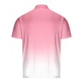 thumbnail image 4 of Zylanna Men's Short Sleeve T-Shirts, Gradient Color Summer Turn-down Collar Lightweight Daily leisure Tops for Men White Size XL, 4 of 4