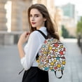 thumbnail image 6 of FORMRS Mini Backpack Purse for Women Travel Daypack Casual Shoulder Bag, Colorful Stars, 6 of 7