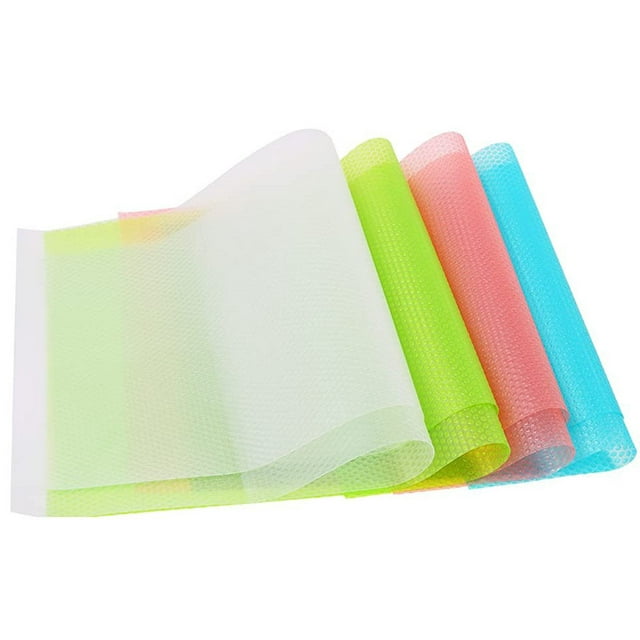 8PCS Anti-Bactérien Tapis Réfrigérateur Humidité et Odeur Non-Dérapant Lavable et Coupe DIY à la Taille Tapis Réfrigérateur
