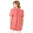 thumbnail image 2 of Woman Within Plus Size Pintucked Half-Button Tunic, 2 of 6