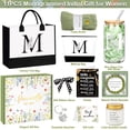 thumbnail image 2 of Birthday Gifts for Women, Personalized Mother’s Day Gift for Women, Monogrammed Initial Gift for Her Teacher Wife Mom Friend Daughter Sister Girlfriend, Initial Tote Bag & Makeup bag (M), 2 of 4