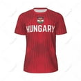 thumbnail image 2 of Unisex Hungary flag 3D printed T-shirt fans mesh tshirt for running bike soccer tennis fitness sports exclusive, 2 of 10