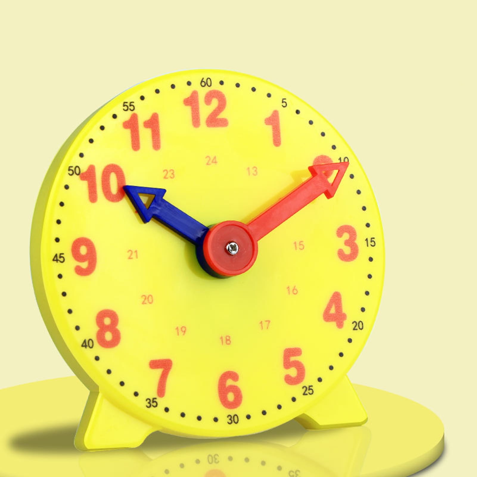 Cheers US Clock—Teaching Kids to Tell Time, ColorCoded Hour and Minute Hands, Toy Clock with