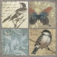 thumbnail image 3 of Phillips, Anita 12x12 Black Modern Framed Museum Art Print Titled - Bird 4 Patch II, 3 of 5