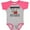 Baseball Heather and Hot Pink, variant on Bagpipe Player Funny Music Joke Boys or Girls Baby Bodysuit