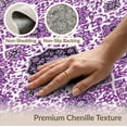 thumbnail image 6 of ODIKA 5'x7' Washable Area Rug Gothic Tie Dye Symmetrical Mystic Purple Swirl Ombre for Dining Room, Under Table, Home Office, Non-Slip Chair-Friendly, 6 of 7