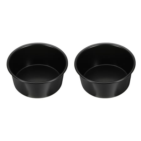 

Uxcell 2Pcs Round Cake Pan 6 Nonstick Baking Cake Pans Cheesecake Pan Aluminum for Wedding Birthdays Party Event Black