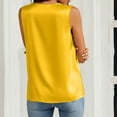 thumbnail image 6 of purcolt Women's Silk Satin Tank Top V Neck Sleeveless Basic Tank Shirt Summer Casual Loose Camisole Blouses Going Out Tops, 6 of 9