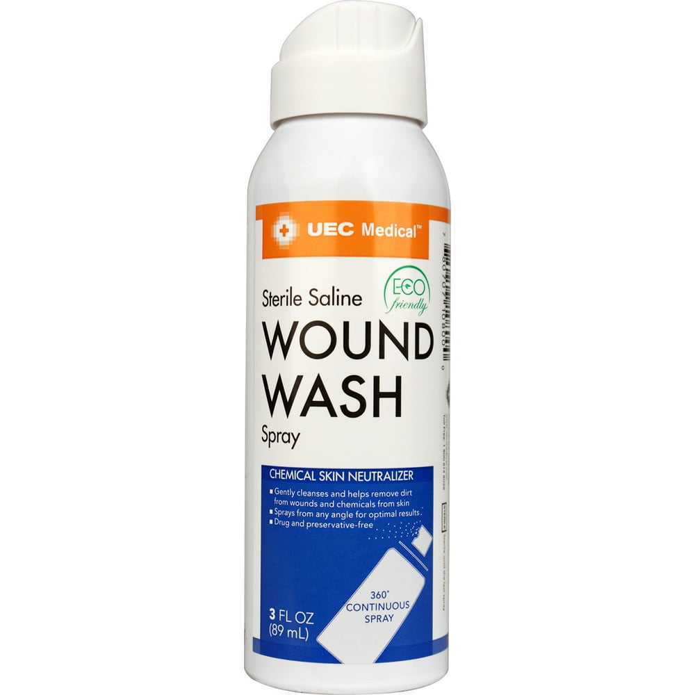 UEC Medical Wound Wash Spray, 3 oz., 360 Degree Continuous Spray