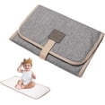 thumbnail image 5 of Foldable Changing Diaper Mat Waterproof Diaper Pad Portable Toddler Changing Pad Grey Baby Diaper Sheet, 5 of 5