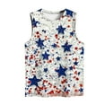 thumbnail image 4 of Aloohaidyvio American Flag Tank Tops Women Graphic Tees 4th of July Tops Patriotic Shirts 4th of July Tank Tops, 4 of 5