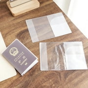 Naierhg Passport Cover Functional Waterproof Transparent Resealable Clear Passport Protection for Travel