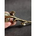 thumbnail image 3 of Solid Retro Pure Brass Lingzhi Ginseng Office Desktop Car Mounted Small Ornament, 3 of 3