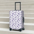 thumbnail image 3 of Wukai Lavender Flowers Elastic Luggage Cover: Personalized Protection for Your Suitcase - Fits 19~29-inch, Washable & Durable Travel Companion-Medium, 3 of 8