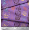 thumbnail image 3 of Soimoi Rayon Fabric Vegetables,Jar & Cups Print Sewing Fabric Yard 42 Inch Wide, 3 of 3