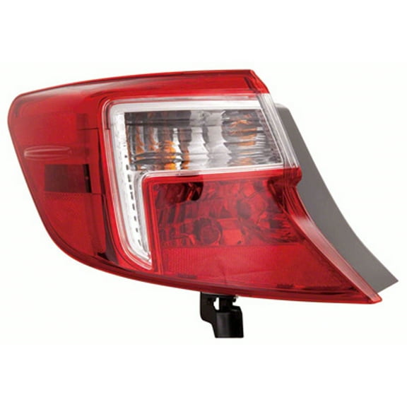 KAI New CAPA Certified Standard Replacement Driver Side Outer Tail Light Assembly, Fits 2012-2014 Toyota Camry