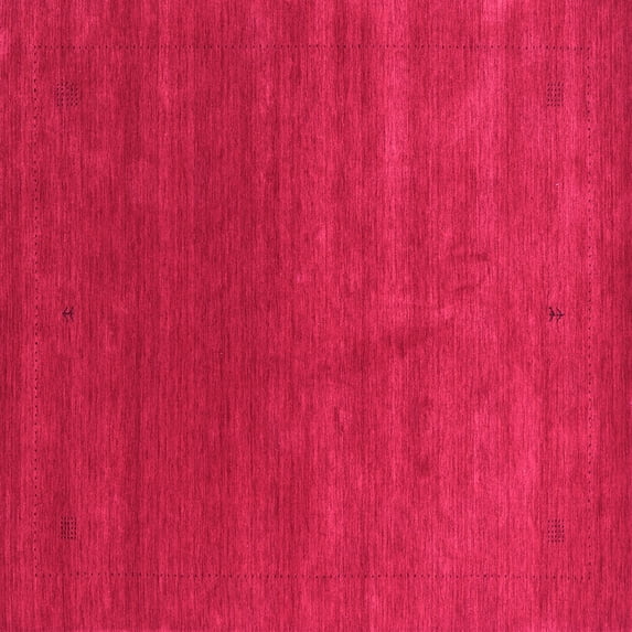 Ahgly Company Indoor Square Abstract Pink Contemporary Area Rugs, 6' Square