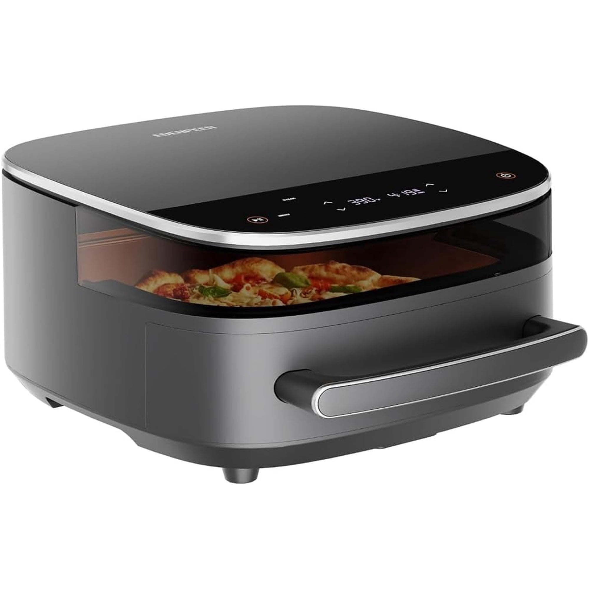 EDENPEER 11-in-1 Extra Large 6 QT Air Fryer Fits 12" Pizza or Steaks, 450°F Dual Heat Source Technology with Superior Airflow, Smart Digital Fryer with Cooking Basket, Whisper-Quiet