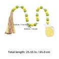 thumbnail image 2 of Milisten Wall Hanging Garland Wooden Bead Ornaments 65.00X1.60X1.60CM Yellow, 2 of 8