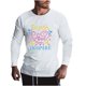 thumbnail image 1 of Blusa informal de manga larga con cuello redondo y estampado divertido para hombre Pompotops  oipoqjl1912, 1 of 8
