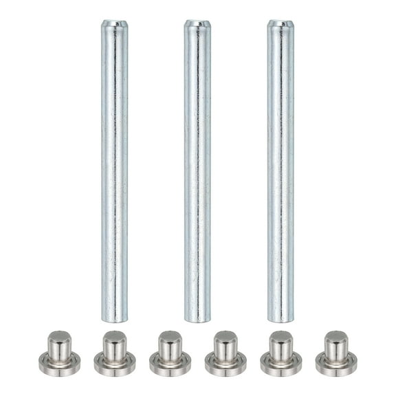 3Pack Door Hinge Pins, 3.5 Inch Removable Hinge Pins, Silver