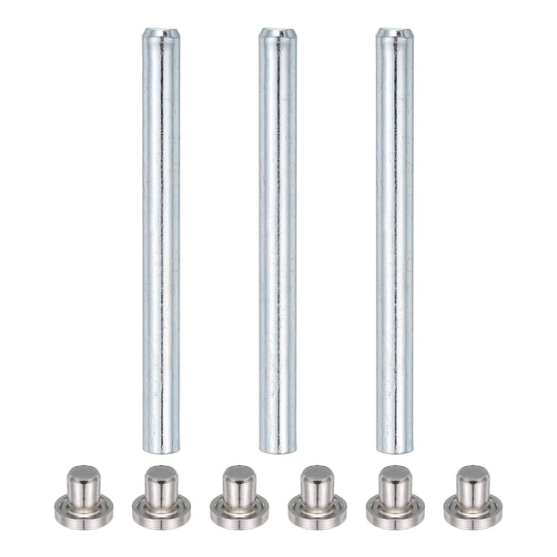 3Pack Pasadores de Bisagra de Puerta, Pasadores de Bisagra Removibles de 3.5 Pulgadas, Plateado