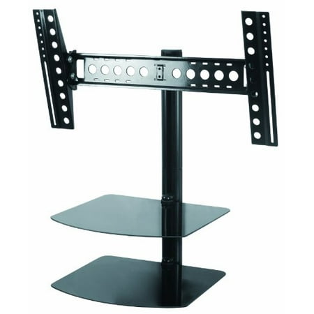 AVF ESL822B-T Tilt and Turn TV Mount with AV Shelving for 37"-60" Flat Panel TVs and AV Components