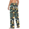 thumbnail image 3 of FORMRS Mens Pajama Pants with Pockets Cotton Sleepwear Lounge Bottoms Sizes S-2XL, Brown Mystical Owls, 3 of 7