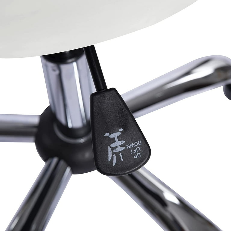 Stool with wheels and backrest new arrivals