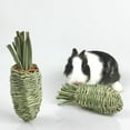 thumbnail image 5 of Cheers.US Small Animal Toy Natural Grass Handmade Weaving Teeth Grinding Toy Hamster Rabbit Carrot Chew Toy Pet Toy Suitable for Rabbits, Hamsters, Gerbils and Other Rodents, 5 of 14