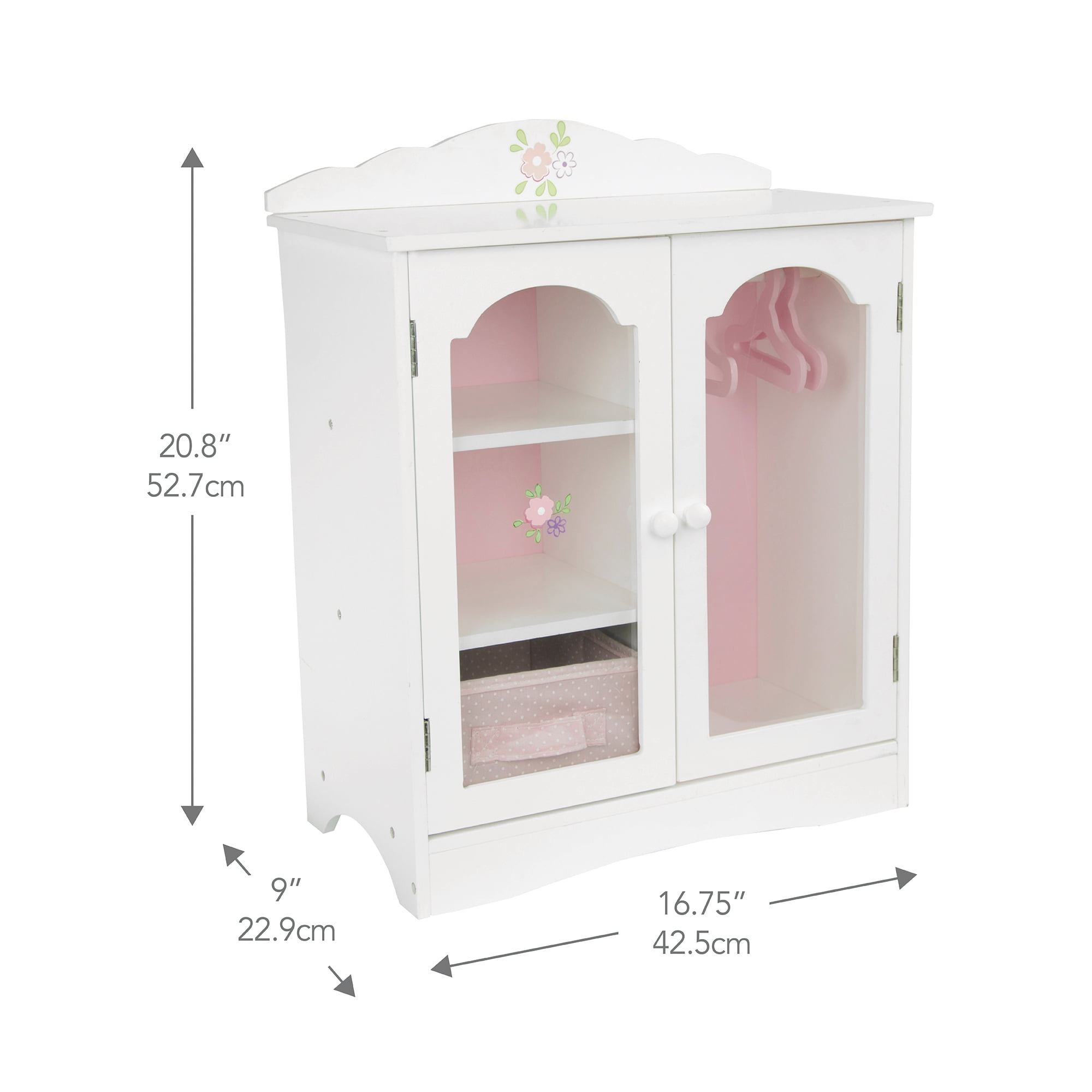 Olivia s Little World Little Princess 18 Doll Furniture Fancy Closet with 3 Hangers
