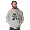 thumbnail image 3 of Dad Joke Loading Corny Father Humor Zip Hoodie Sweatshirt Men Brisco Brands S, 3 of 6