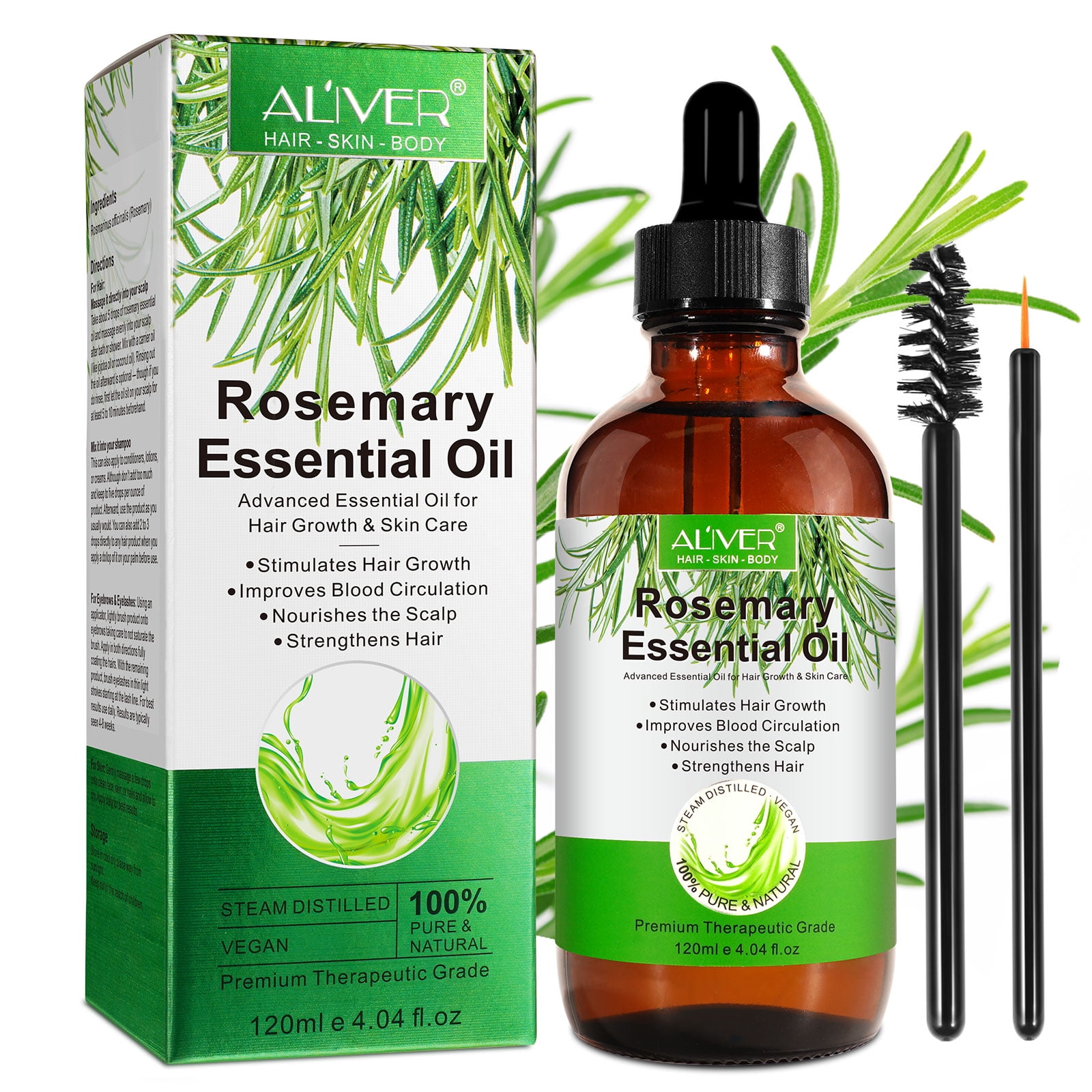 Aliver Rosemary Oil for Hair Growth and Skin Care 1 Pack