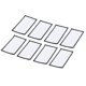 thumbnail image 1 of Uxcell 8pcs Parche de Sublimación en Blanco, 3.15"x1.97" Parche de Transferencia de Calor para Reparación de Tela DIY Artesanías Blanco, 1 of 7