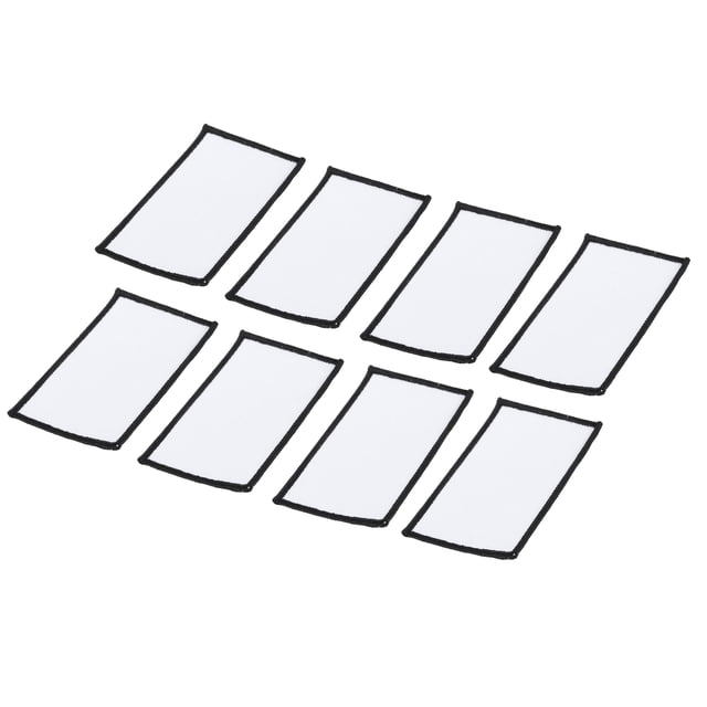 Uxcell 8pcs Parche de Sublimación en Blanco, 3.15"x1.97" Parche de Transferencia de Calor para Reparación de Tela DIY Artesanías Blanco