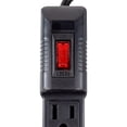 thumbnail image 2 of CNX Barra Multicontacto 6 Tomas Polarizadas 60 cm Clavija 1.31 mm 127 V 60 Hz 13 Amps 1625 W Negro MULTI206N, 2 of 7