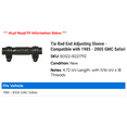 thumbnail image 2 of Tie Rod End Adjusting Sleeve - Compatible with 1985 - 2005 GMC Safari 1986 1987 1988 1989 1990 1991 1992 1993 1994 1995 1996 1997 1998 1999 2000 2001 2002 2003 2004, 2 of 2