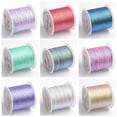 thumbnail image 5 of Farfi 1 Roll Braided Thread Flexible Beautiful 3 Strands Universal Sewing Embroidery Crochet Thread for Quilting (Khaki), 5 of 13