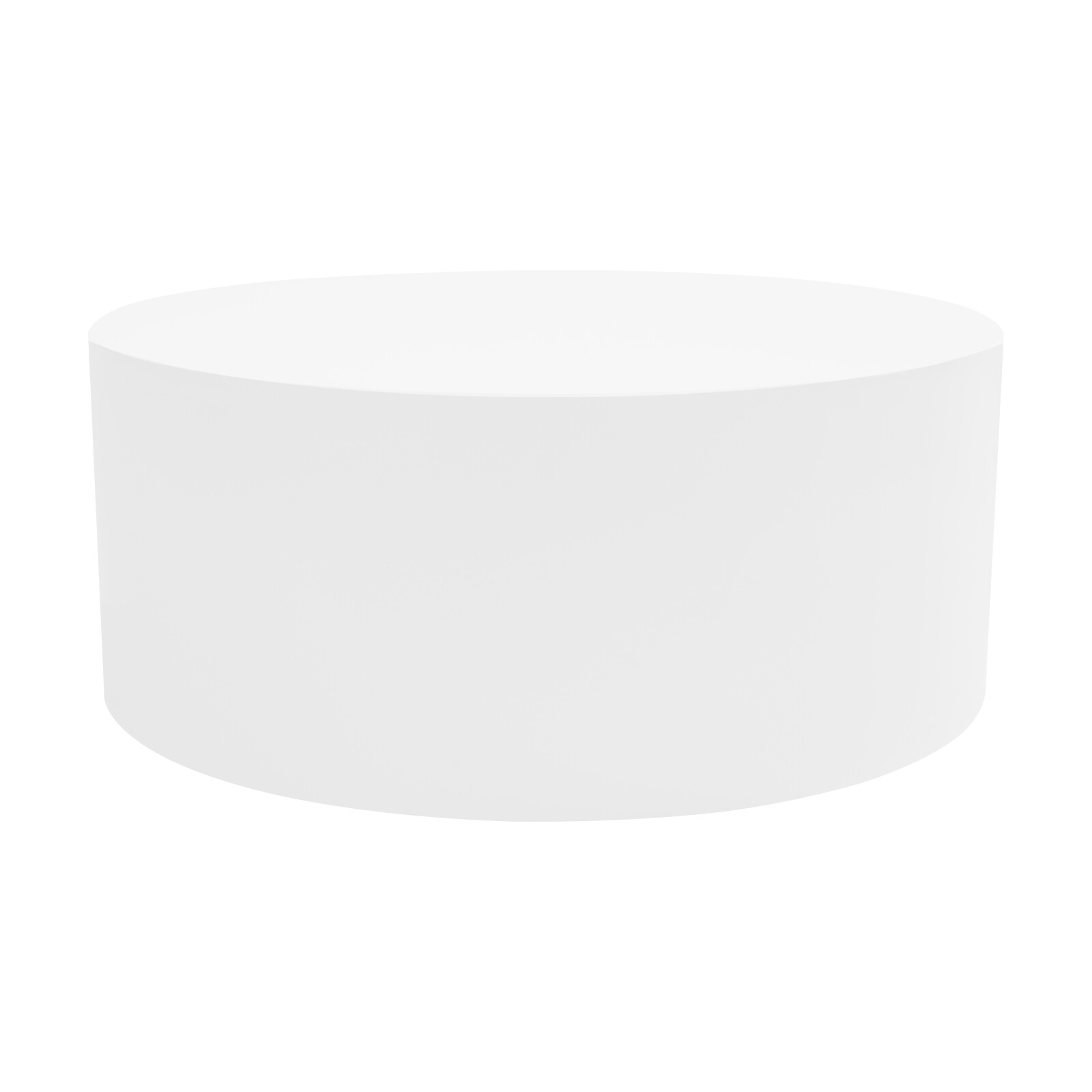 White Round Display Stand 19.7x7.9in 220.46lbs Load Iron No Assembly Freestanding Mannequin Sculpture Holder