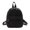 Black, variant on Women Solid Color Backpack Preppy Style School Nylon Mini Rucksack