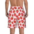 thumbnail image 3 of Naloa Strawberries Men's Beach Shorts, Surfing shorts, Swim trunks, Quick Dry Swim Trunks for Surfing Beach Fun - Small, 3 of 9