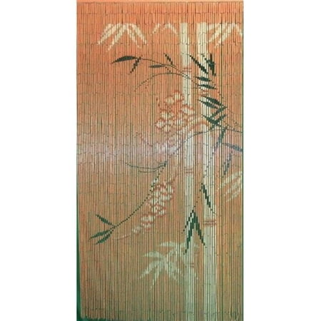 Bamboo Fifty Four 5274 Orange Scene, Bamboo Beaded Door Curtain