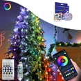 thumbnail image 2 of Qocolhg Outdoor Christmas Decorations, 15 Meters LED USB String Light, Music Sync Smart Bluetooth, With Remote Control Timer, 16 RGB Colors, Suitable For Room, Decoration Garden, Christmas Party, 2 of 9