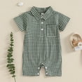 thumbnail image 2 of TOOYOU Boys Romper Baby Children Summer Short Sleeve Jumpsuit Leisure Playsuit Bodysuits For Toddler ,Size 12-18 Months Green, 2 of 4
