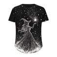 thumbnail image 4 of ersvoioy Halloween Shirts Women Oversized Spooky Season Cute Graphic T-Shirt Funny Print Tees Fall Casual Short Sleeve Plus Size Halloween Party Tops,Size M-5XL Multicolor L, 4 of 5