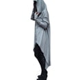 thumbnail image 3 of Innerwin Sweatshirt Long Sleeve Ladies Hoodies Autumn Solid Color Leisure Pullover Light Grey L, 3 of 4
