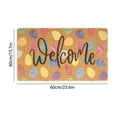 thumbnail image 3 of Hxlamzoo Easter Welcome Mat Absorbent Quick-Dry Non-Slip Waterproof Doormat with Buuny & Eggs Design for Front Door Porch Entryway Spring Home Decor, 3 of 6