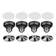 4PCS Speakers s Box Pads Shoes for Audio Turntable Speaker Alloy